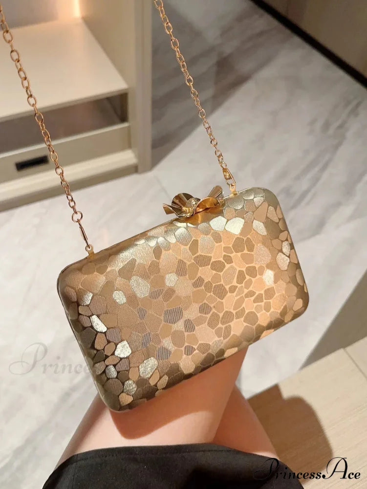 Metal Cover Nighttime Clutch Wristlet