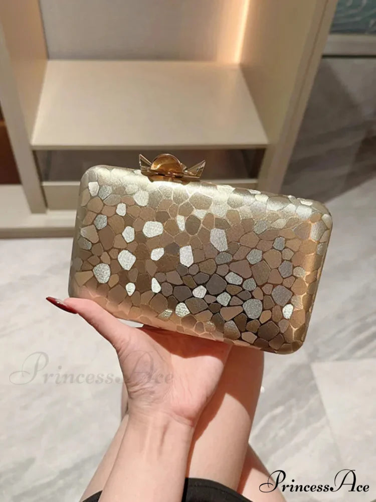 Metal Cover Nighttime Clutch Wristlet