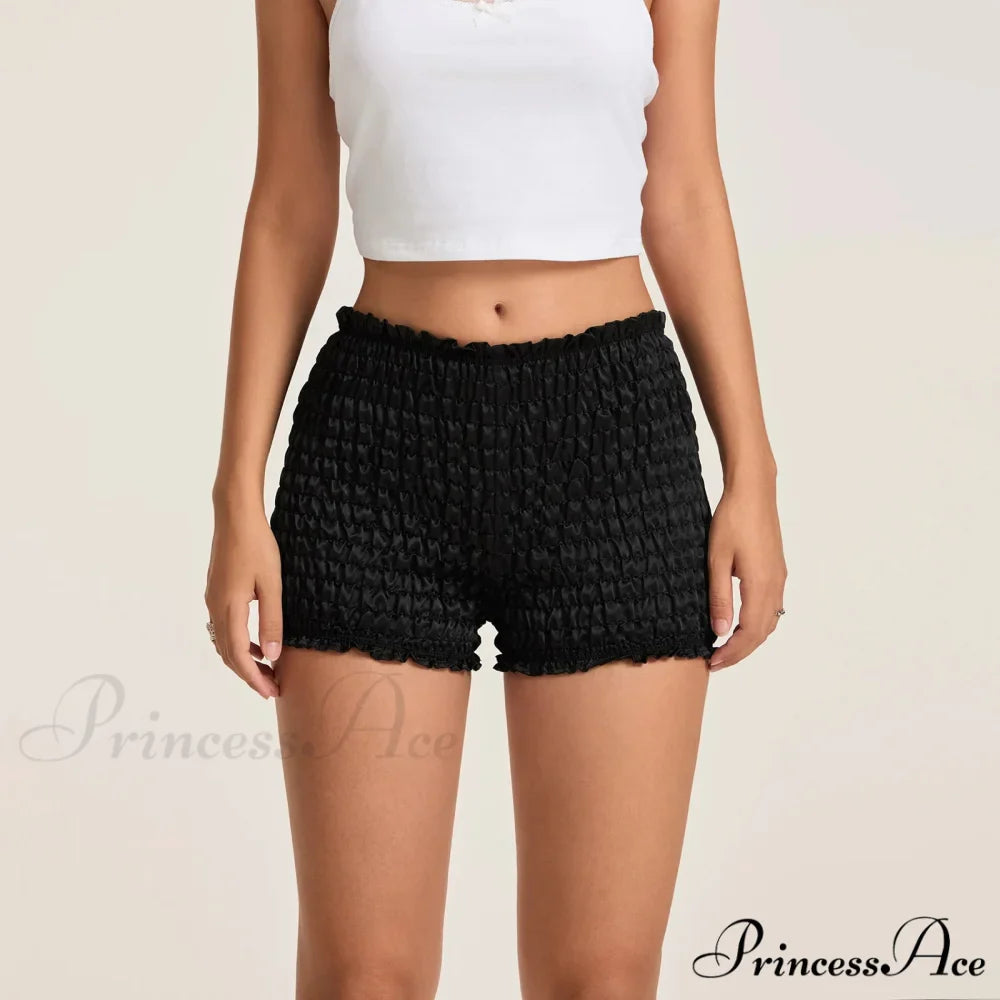 Mid Ascend Gathered Elastic Waist Short