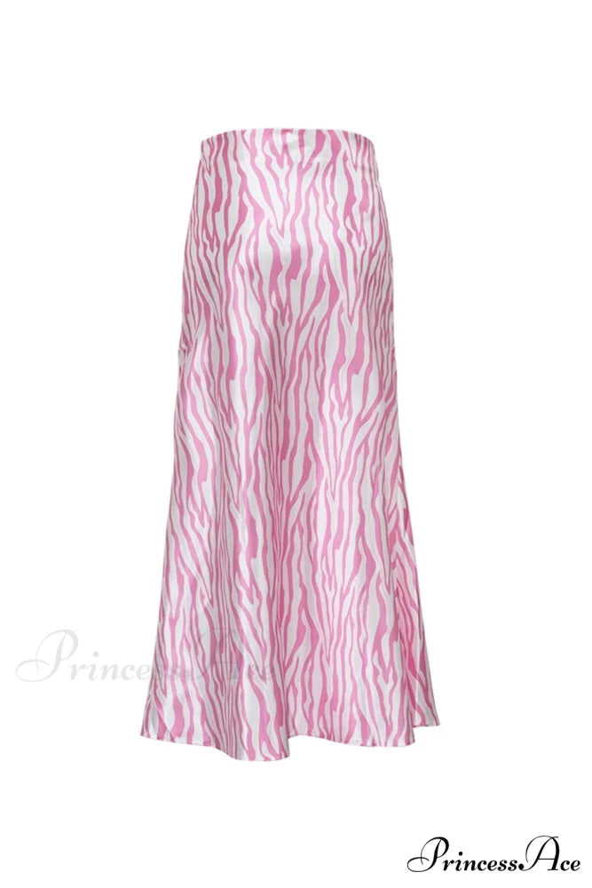 Midi Fishtail Zebra Skirt