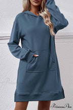 Midi Hoodie Dress with Pocket Slit