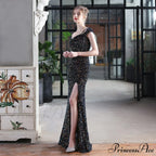 Mile one-shoulder bright Charming sequined formal dress