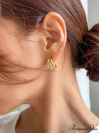 Minimalist Cuff Hoop Earrings