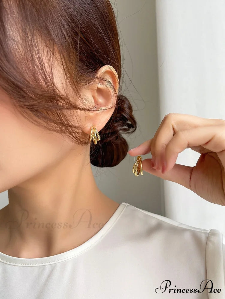 Minimalist Cuff Hoop Earrings