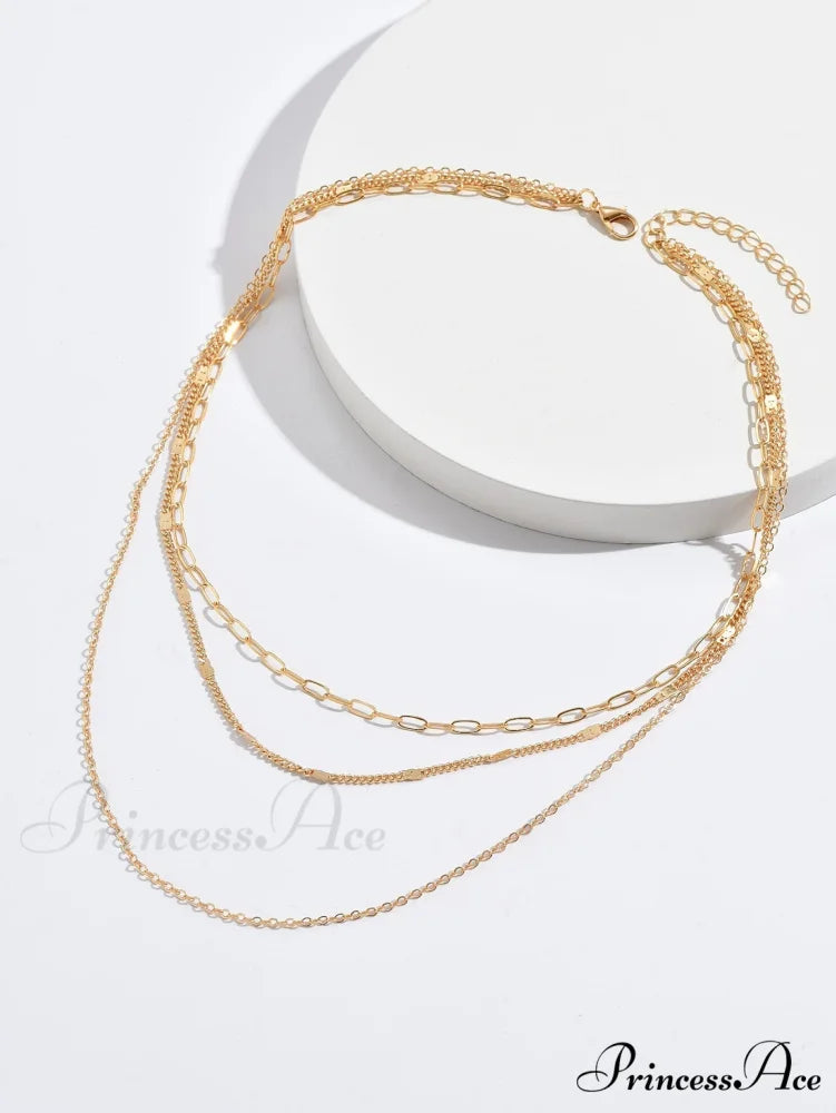 Minimalist Layered Chain Necklace