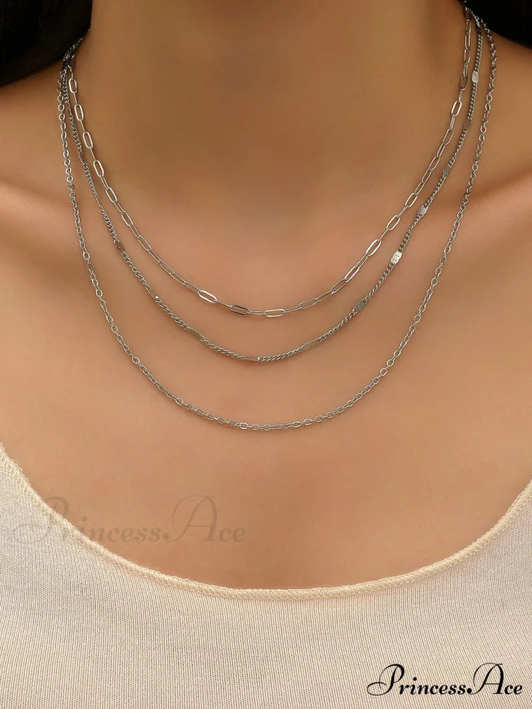 Minimalist Layered Chain Necklace