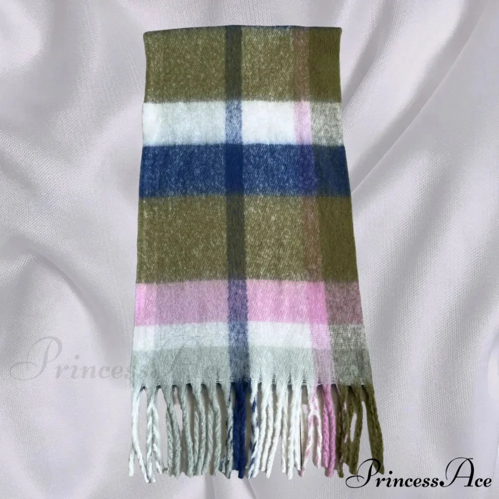 Minimalist Thickened Shawl Neck Scarf - Autumn Winter Imitation Cashmere