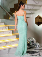 Mint Sequined Mermaid Party Dress