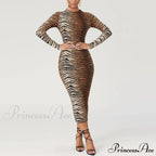 Mock Neck Streetwear Party Festival Dresses