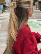 Mohair Loose Red Christmas O-neck Cardigan