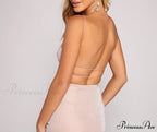 Moment To Shine Charming Open Back Glitter Dress