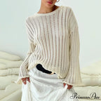 Monochromatic Baggy Cozy Jumper
