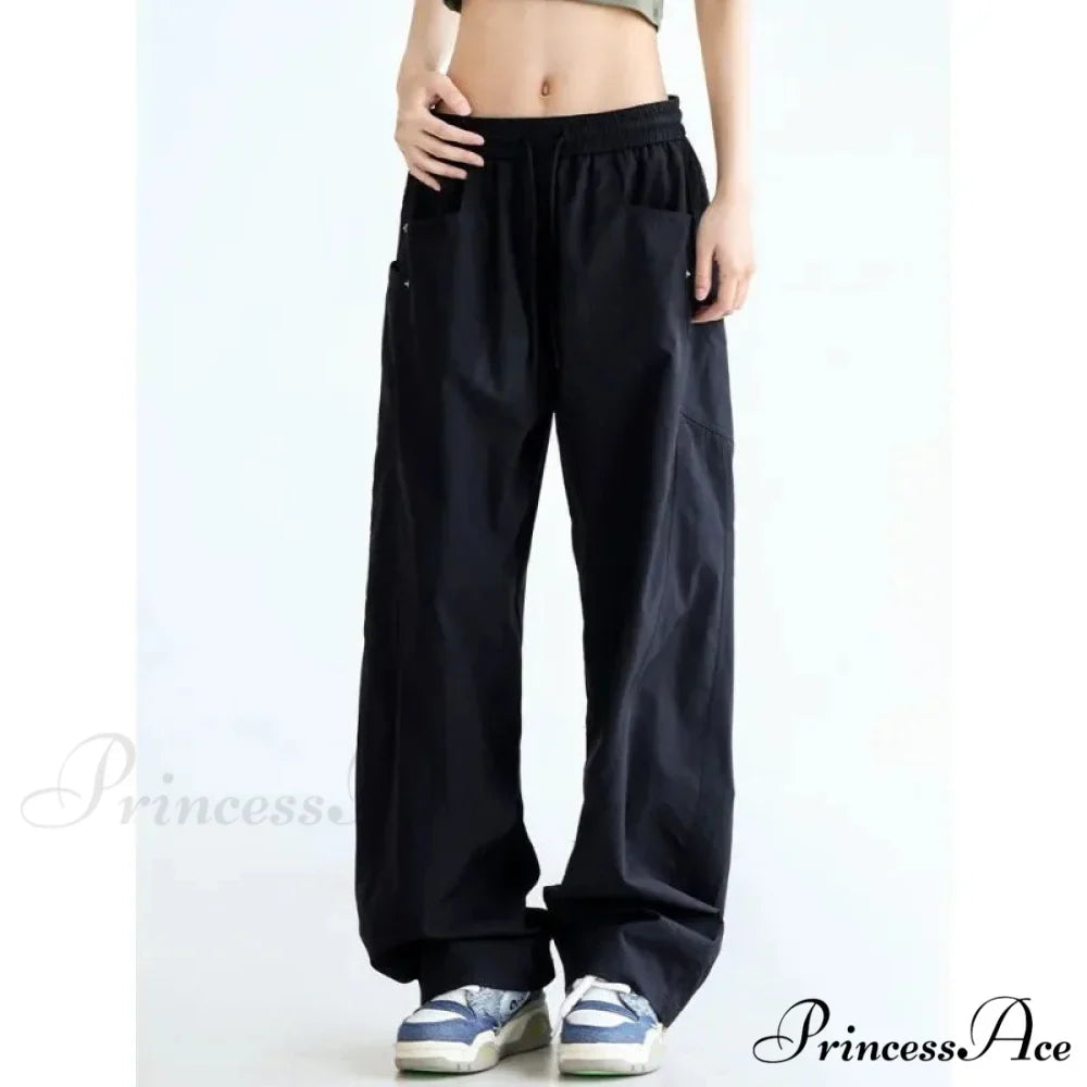 Monochromatic Cargo Women Y2K Trousers