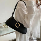 Monochromatic Fashionable Petite Shoulder Purse