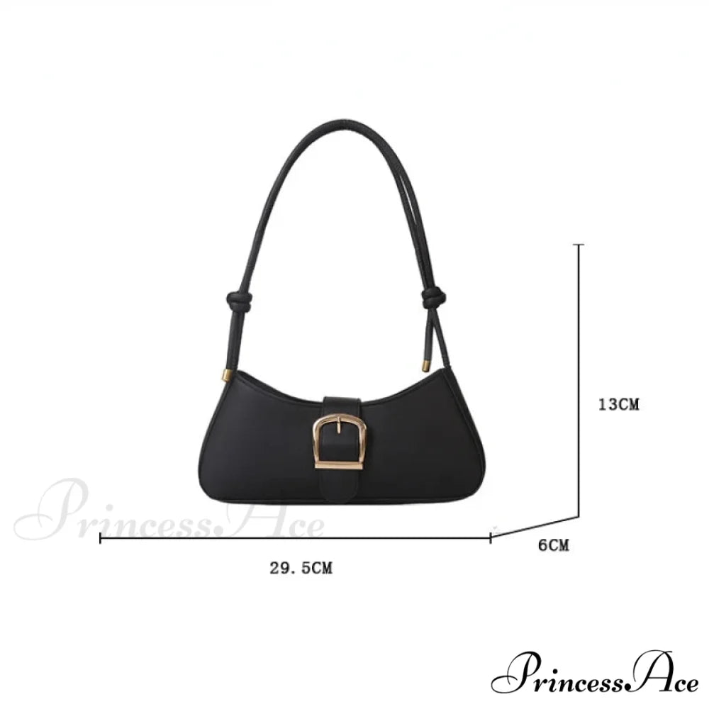 Monochromatic Fashionable Petite Shoulder Purse