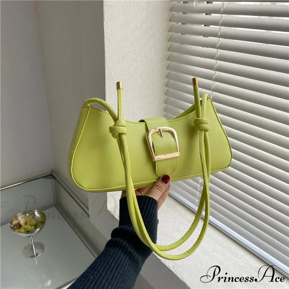 Monochromatic Fashionable Petite Shoulder Purse