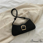 Monochromatic Fashionable Petite Shoulder Purse