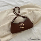 Monochromatic Fashionable Petite Shoulder Purse