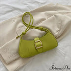Monochromatic Fashionable Petite Shoulder Purse