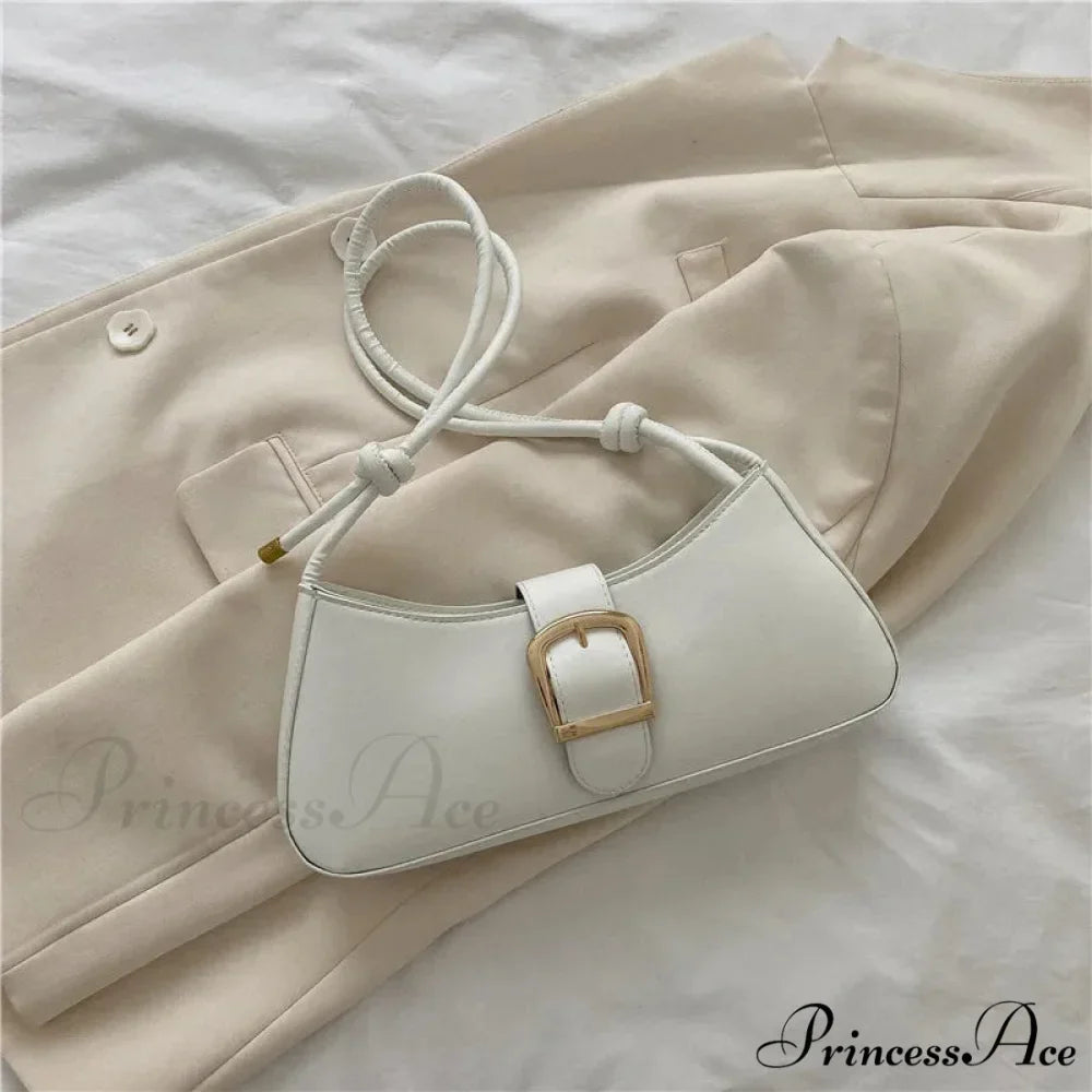Monochromatic Fashionable Petite Shoulder Purse