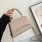 Monochromatic PU Leather Designer Crossbody Handbag