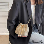 Monochromatic Rhinestone Opulent Chain Crossbody Sparkle Clutch Bag