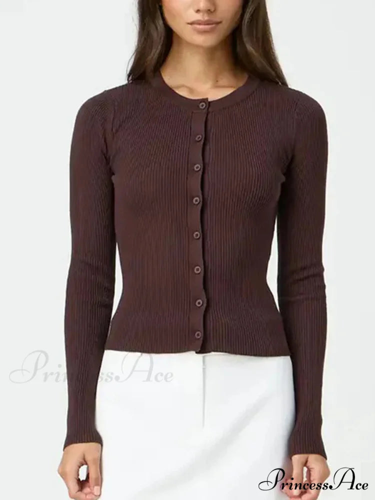 Monochromatic Textured Extended Sleeve Knit Cardigan