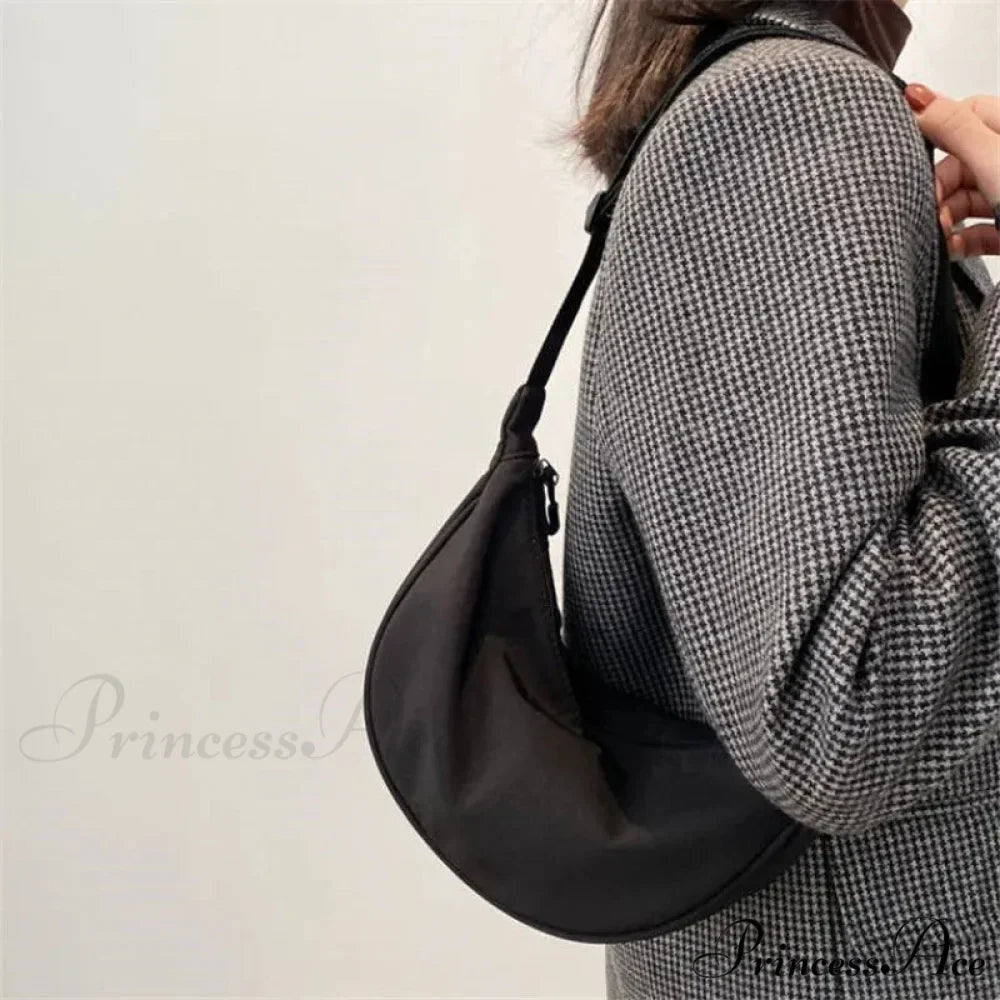 Monochrome Nylon Travel Crossbody Waist Bag