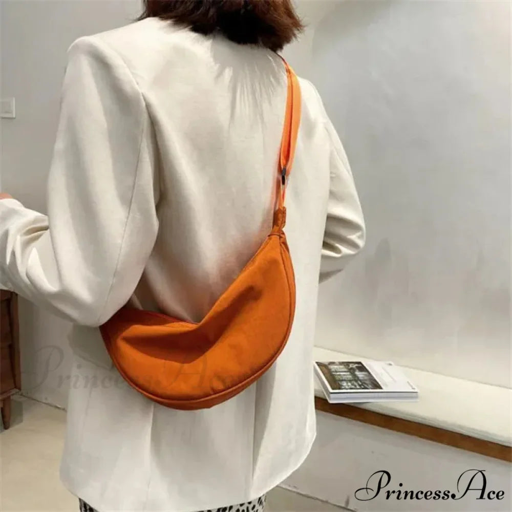 Monochrome Nylon Travel Crossbody Waist Bag