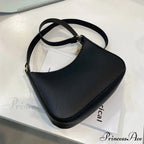 Monochrome PU Leather Informal Shoulder Bag
