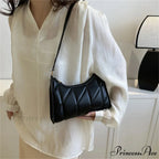 Monochrome PU Leather Underarm Crossbody