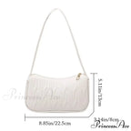 Monochrome PU Leather Women Shoulder Bag