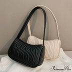 Monochrome PU Leather Women Shoulder Bag