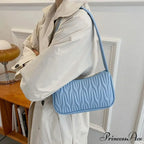 Monochrome PU Leather Women Shoulder Bag