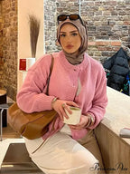 Monochrome Round Neck Cardigan