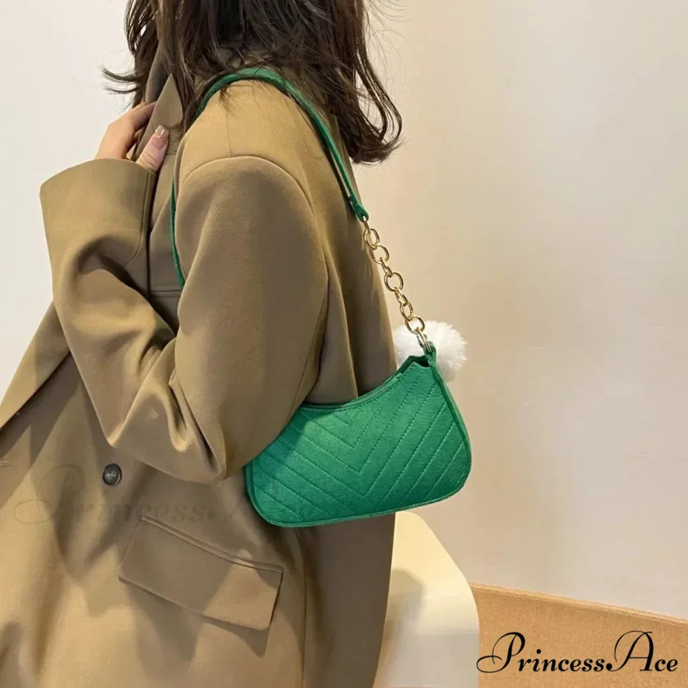 Monochrome Small Underarm Shoulder Bag