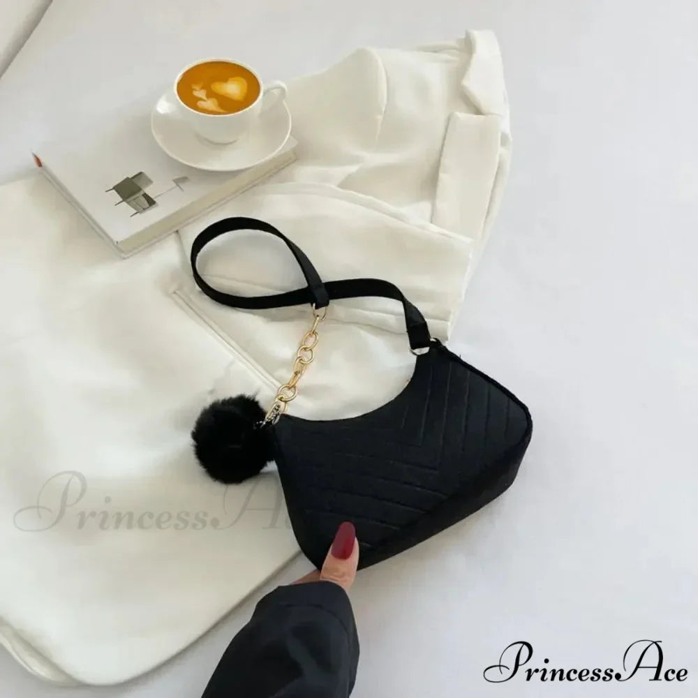 Monochrome Small Underarm Shoulder Bag