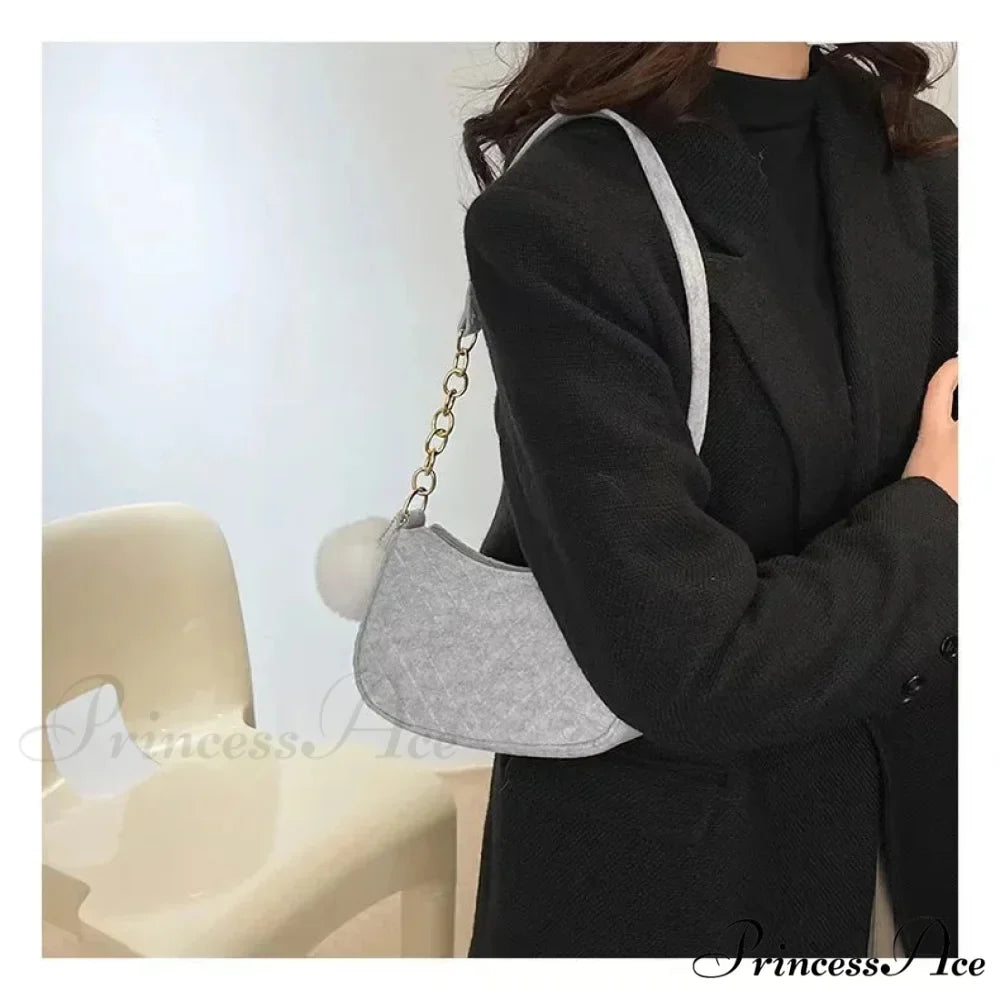 Monochrome Small Underarm Shoulder Bag