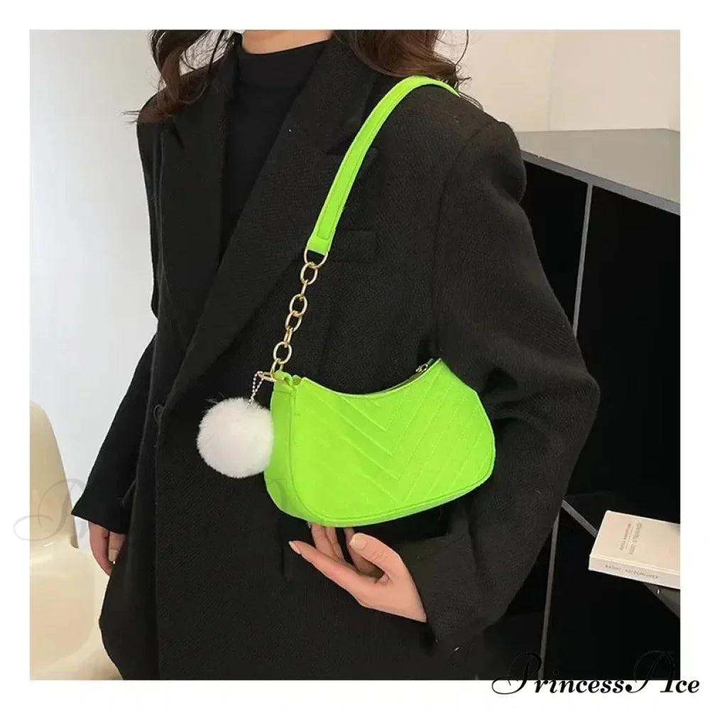 Monochrome Small Underarm Shoulder Bag