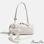 Monochrome Zipper Shoulder Bag for Women