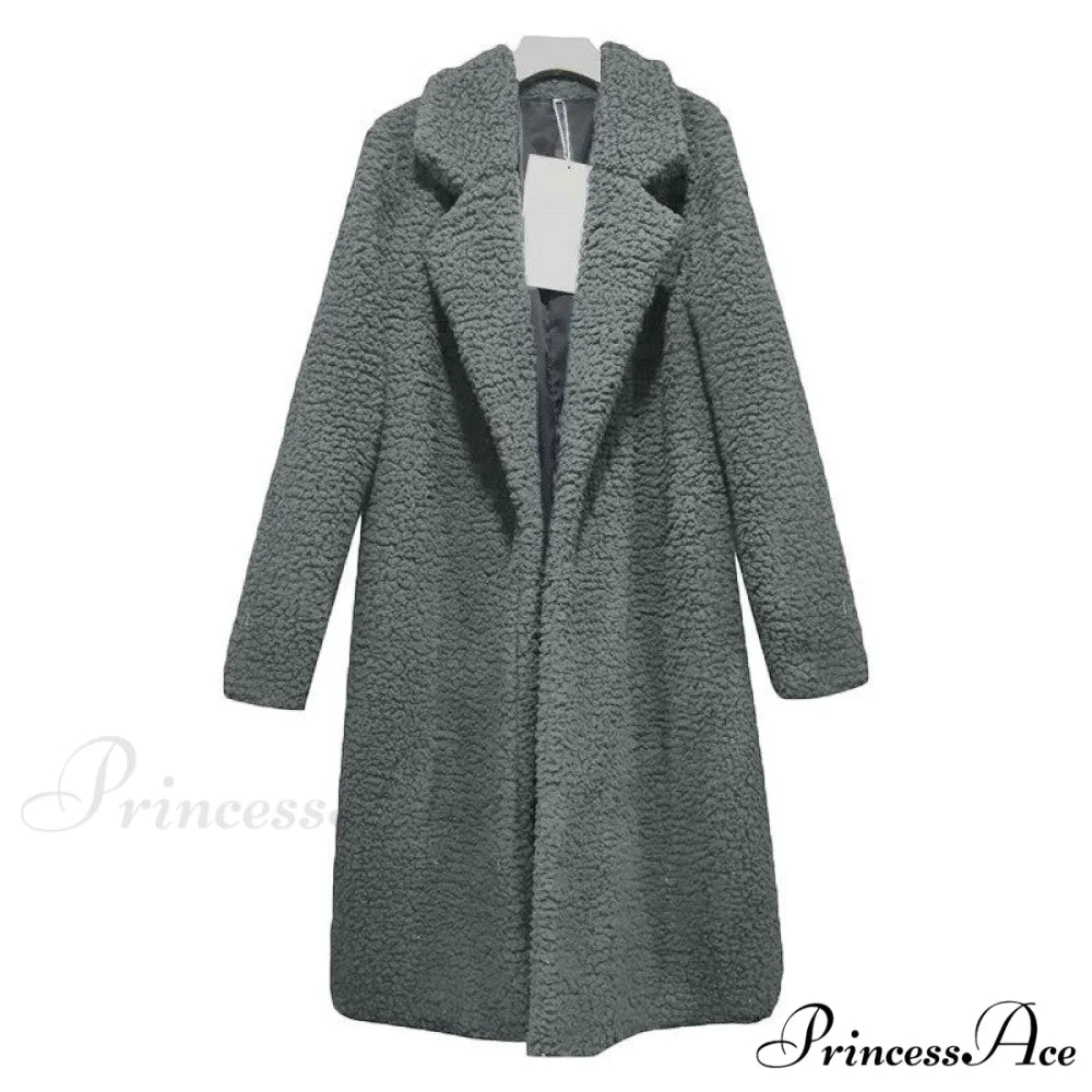 Multi-color Faux Fur Long Coat