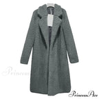 Multi-color Faux Fur Long Coat