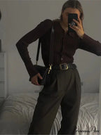 Multicolor Slim Knitwear Cardigan