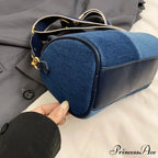 Multicolored Denim Small Crossbody Purse