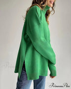 Multicolored High-necked Chunky Jumper