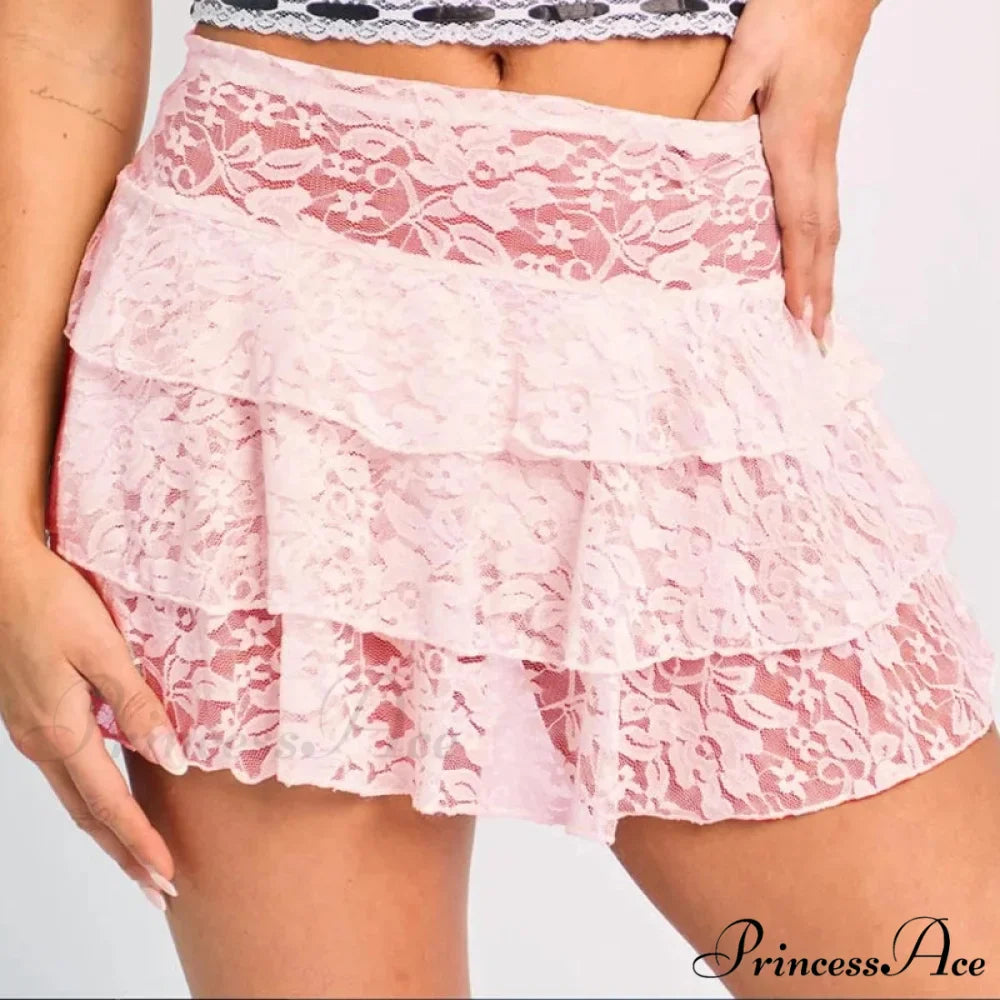 Multiple-Layer Blossom Tiered Skirt
