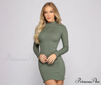 Must-Have Ribbed Stylish Knit Mini Dress