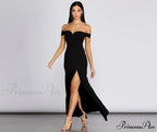 Myra Formal Stylish High Slit Dress