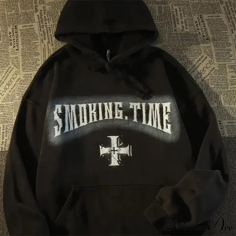 Mysterious Breeze Skull Design Informal Hoodie