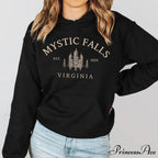 Mystic Falls Virginia Salvatores Vampire Fan Unisex Long Sleeve Christmas Hoodie